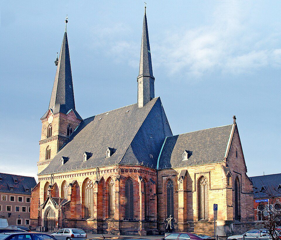 Église Sainte-Catherine de Zwickau, où prêchait Thomas Müntzer.